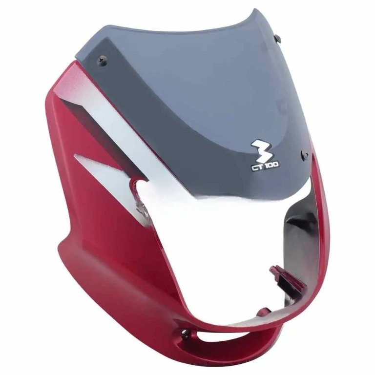 Head Light Visor Mask Bajaj Ct Deluxe Red Indian Bikes Spares