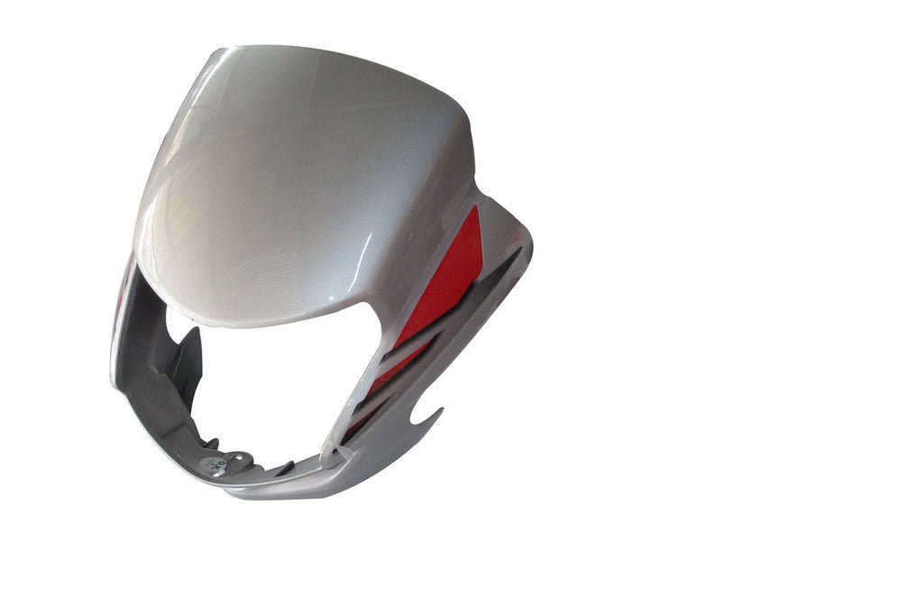 Headlight Visor Fit For Hero Cd Deluxe New Model Cloud Silver Red