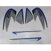 Sticker Kit-hero Honda Splendor Plus (tank Color-black At Blue)