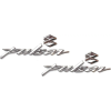 Tank Sticker Monogram/emblem Set (silver) -bajaj Pulsar 150cc Dtsi Ug3/ug4/ug4.5/ug5
