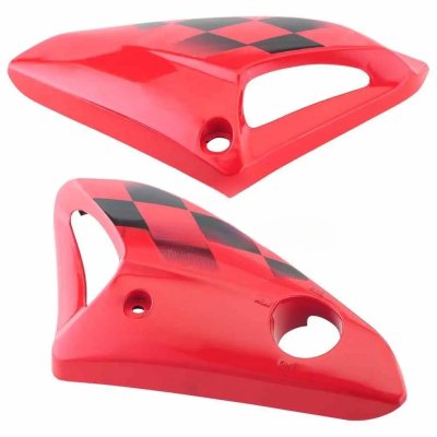 Tank Side Cover/panel Set (lh+rh)-hero Honda Glamour N/m Sport Red