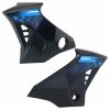 Tank Side Cover/panel Set (lh+rh)-hero Honda Glamour N/m (type-6) Black (blue Stk)