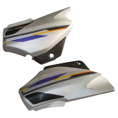 Side Panel/cover-hero Super Splendor N/m Silver (purple Stk) For Black Bike