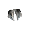 Side Panel/cover-hero Glamour Latest Silver (black Bike)