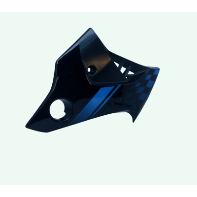 Tank Side Cover/panel Set (lh+rh)-hero Honda Glamour N/m (type-5) Black (blue Stk)