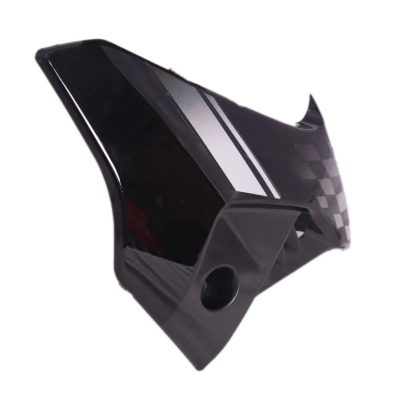 Tank Side Cover/panel Set (lh+rh)-hero Honda Glamour N/m (type-5) Black (grey Stk)