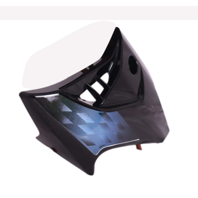 Tank Side Cover/panel Set (lh+rh)-hero Honda Glamour N/m (type-4) Black (blue Stk)