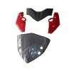 Head Light Visor/mask-yamaha Fz Sports Red