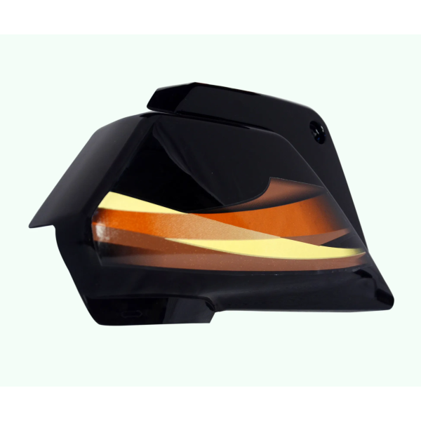 Side Panel/cover-hero Splendor Plus Ibs Black (orange Stk) Both Side Screw Fitting