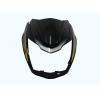 Head Light Visor/mask-tvs Victor N/m Black (golden Stk)