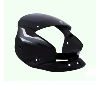 Head Light Visor/mask-bajaj Platina Black (silver Stk)