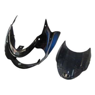 Head Light Visor/mask-bajaj Discover 100cc Black(blue Stk)