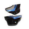 Side Panel/cover -tvs Victor Gx Black (blue Stk)