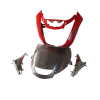 Head Light Visor/mask-hero Cbz Xtreme Sport Red