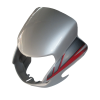 Head Light Visor/mask-hero Cd Deluxe (self Start) Silver(red Stk)