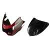 Head Light Visor/mask-tvs Star City Red