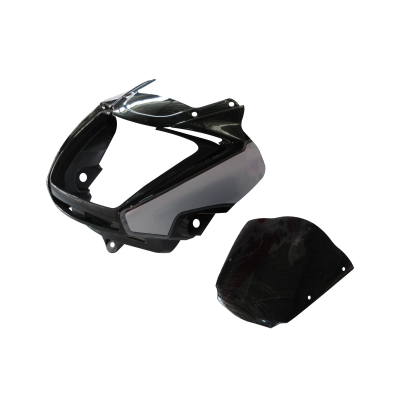 Head Light Visor/mask-hero Splendor I-smart Black (silver Stk)