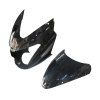 Head Light Visor/mask-bajaj Pulsar 150/180cc Dtsi Ug-6 Black/silver