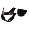 Head Light Visor/mask-hero Glamour N/m Black (red)