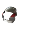 Head Light Visor/mask-hero Passion Plus Silver (red Stk)