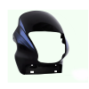 Head Light Visor/mask-hero Passion Plus Latest Black (blue Stk)