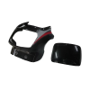 Head Light Visor/mask-tvs Victor Gx Black (red Stk)