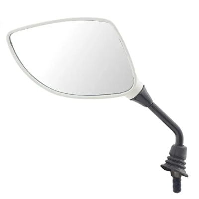 Rear View Mirror (wht) - Lh Hero Pleasure N/m