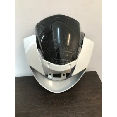 Visor For Tvs Apache Rtr160 180 Old White Colour With Black Wind Shield Sai Product