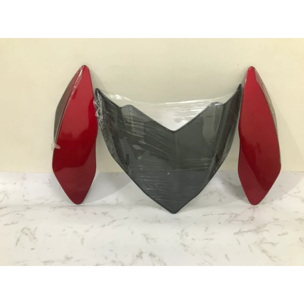 Visor For Pulsar 135 Red Genuine Product - Image 2