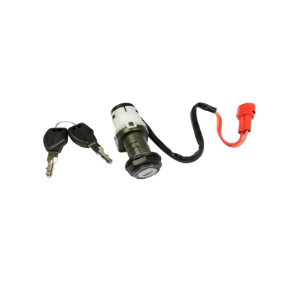 Ignition Lock For Tvs Xl Super 100 Bs-iv Self Start (2 Pin Female Red Coupler) (2017 Model)