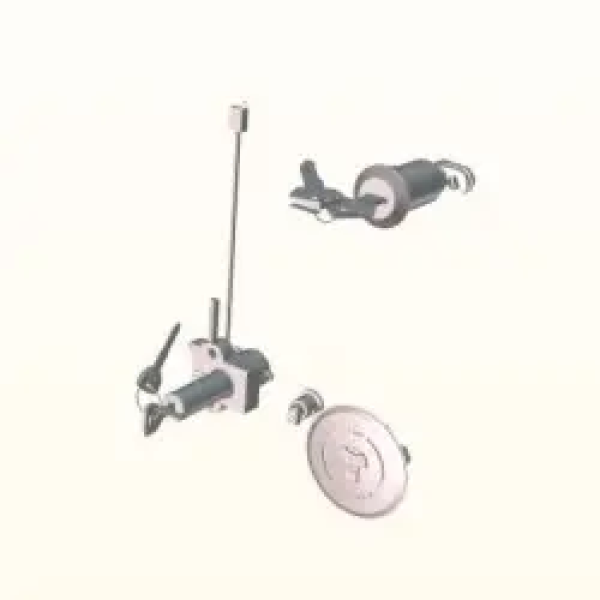 Lock Set (lock Kit) Key Set Passion Pro 110-cc (portrait Eng 2018 Latest) (2 Pin)
