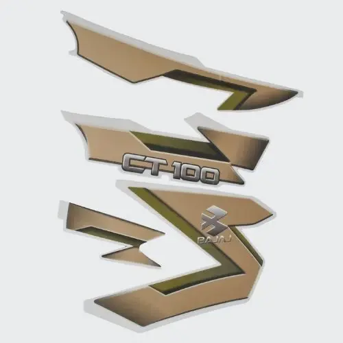 Stckr Set Ct100dlx 2006 [grn Tank-golden]
