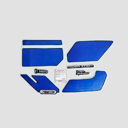 Splendor Plus Xtec Blue Sticker Stckr Set Splendor Plus Xtec Whi/blue - Buy Online at Best Price Indian ...