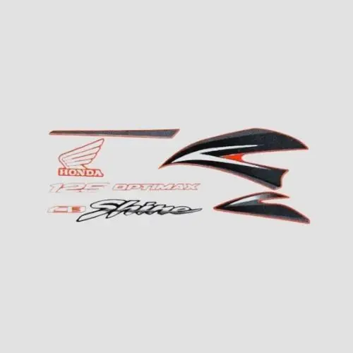 Stckr Set Shine T6 [red Tank] - Buy Online at Best Price Indian Bikes ...