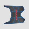 Centre Mat 3d Grazia Bs6 Blk/blue