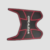 Centre Mat 3d Grazia Bs6 Blk/red