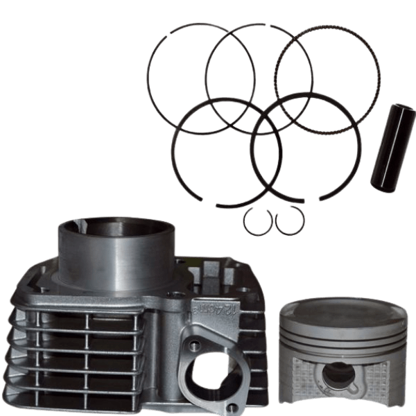 Cylinder Block Piston Kit Compatible For Honda Shine Silver Genuine - Image 2
