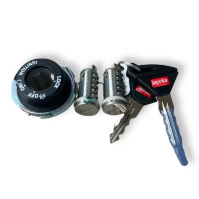 Aprilia Lock Set With Lock Body (set Of 4) Compatible For Sr/strom 125/150/160