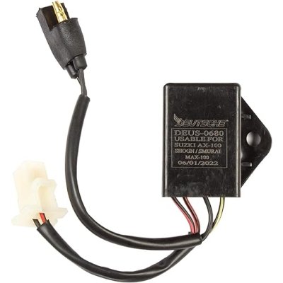Deutsche Black High Quality Replacement Cdi (2+2 Pin) Unit Fit For Tvs Suzuki Ax-100 / Shogun/samurai/max-100