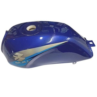 Petrol Tank For Bajaj Caliber 115 (blue/silver Sticker)