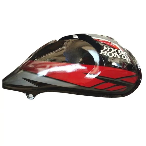 Petrol Tank For Hero Cd Deluxe New Model (black/red)