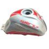 Petrol Tank For Hero Splendor Ismart 110 | I3s | Silver & Red
