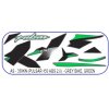 Graphics Sticker Set For Bajaj Pulsar 150 | Abs 2.0 | Grey Vehicle | Green Sticker | Both Sides