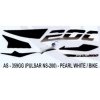 Graphics Sticker Set For Bajaj Pulsar Ns 200 | Pearl White Vehicle | Both Sides