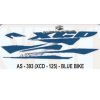 Graphics Sticker Set For Bajaj Xcd 125 | Blue Vehicle | Both Sides