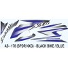 Graphics Sticker Set For Hero Honda Splendor Nxg | Black Vehicle | Blue Sticker | Both Sides