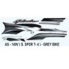 Graphics Sticker Set For Hero Honda Super Splendor | Type 4 | Grey Vehicle | Both Sides