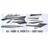 Graphics Sticker Set For Hero Super Splendor 125 | Type 5 | Grey Vehicle | Both Sides