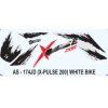 Graphics Sticker Set For Hero Xpulse 200 | White Vehicle | Both Sides