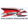 Graphics Sticker Set For Honda Cb Shine | Special Edition | Black Vehicle | Red Sticker | Both Sides